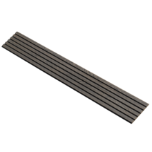 Black Oil - Zwart vilt - 278cm - Medio+
