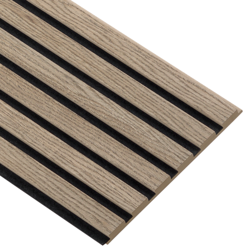 I-Wood® Dark Bown - Zwart vilt - 30 x 278 cm - Medio+ houten paneel