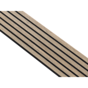 I-Wood® Dark Bown - Zwart vilt - 30 x 278 cm - Medio+ houten paneel