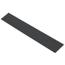 Deep black - Zwart vilt - 240cm - Medio+