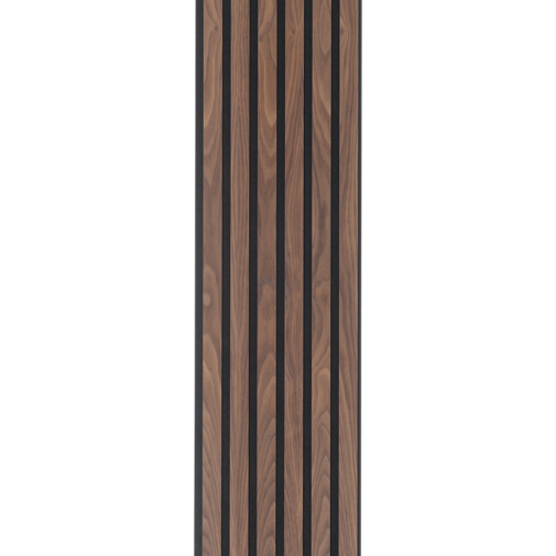 I-Wood® Walnut - Zwart vilt - 30 x 240 cm - Medio+ houten paneel I-Wood® Walnut - Zwart vilt - 30 x 240 cm - Medio+ houten paneel