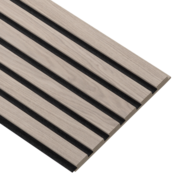 I-Wood® White - Zwart vilt - 30 x 278 cm - Medio+ houten paneel