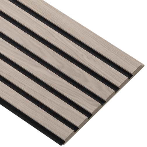 I-Wood® White - Zwart vilt - 30 x 278 cm - Medio+ houten paneel