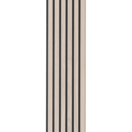 I-Wood® White - Zwart vilt - 30 x 278 cm - Medio+ houten paneel