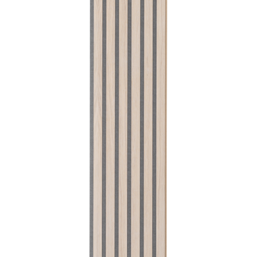 I-Wood® White - Grijs vilt - 30 x 278 cm - Medio+ houten paneel