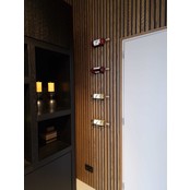 Wijnhouder horizontaal - 145x70 cm - Matzwarte poedercoating