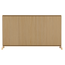 Flexi Wall 1250x1200 - Deep Black - Gelakt - Zwarte kern - Grijs vilt