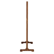 Flexi Wall 1550x1200 - Walnut - Zwarte kern - Grijs vilt