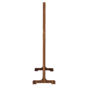 Flexi Wall 1850x1200 - Walnut - Zwarte kern - Zwart vilt