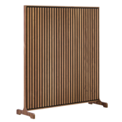 Flexi Wall 1850x1200 - Walnut - Zwarte kern - Grijs vilt