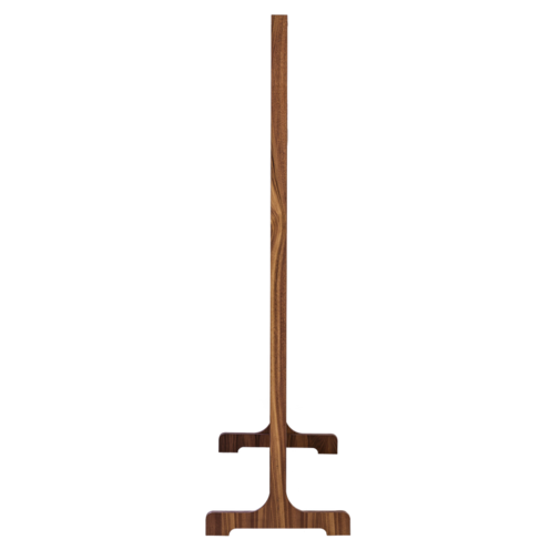 Flexi Wall 950x1700 - Walnut - Zwarte kern - Zwart vilt