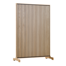 Flexi Wall 1250x1900 - Dark Brown - Grijs vilt