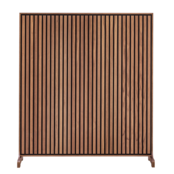 Flexi Wall 950x1700 - Walnut - Zwarte kern - Grijs vilt