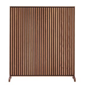 Flexi Wall 950x1700 - Walnut - Zwarte kern - Grijs vilt