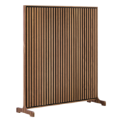 Flexi Wall 950x1700 - Walnut - Zwarte kern - Grijs vilt