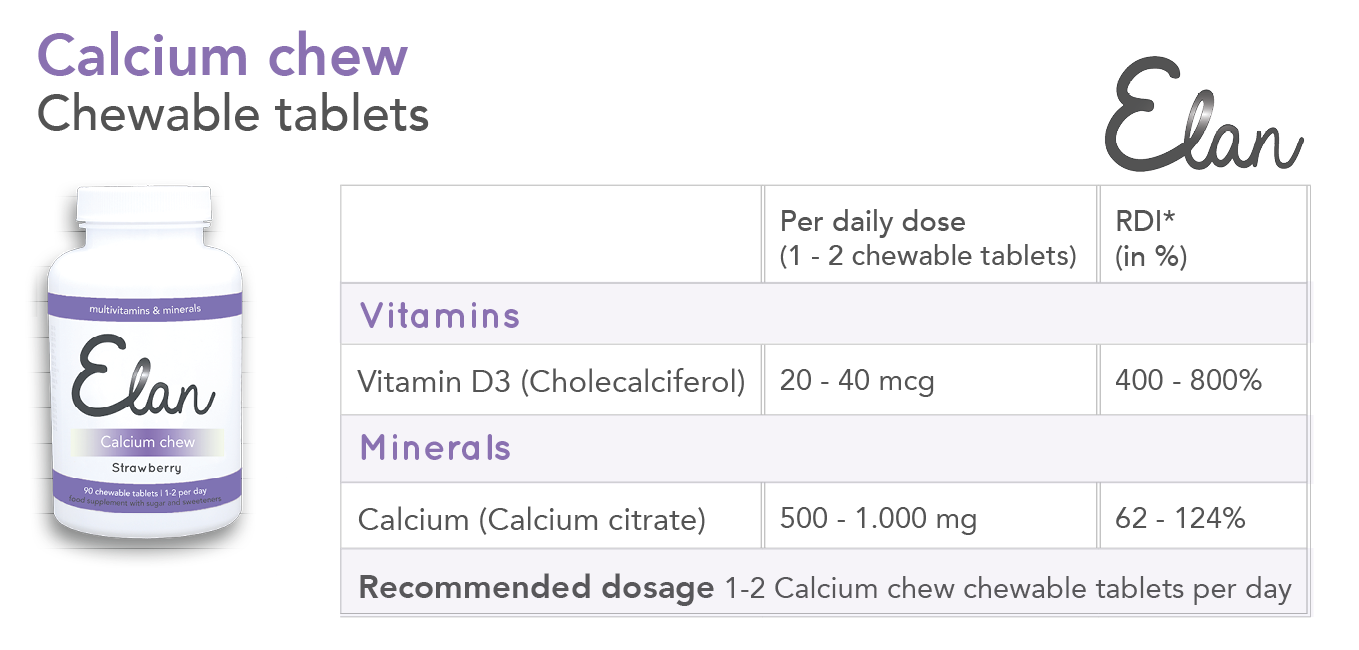 Calcium chew kauwtabletten