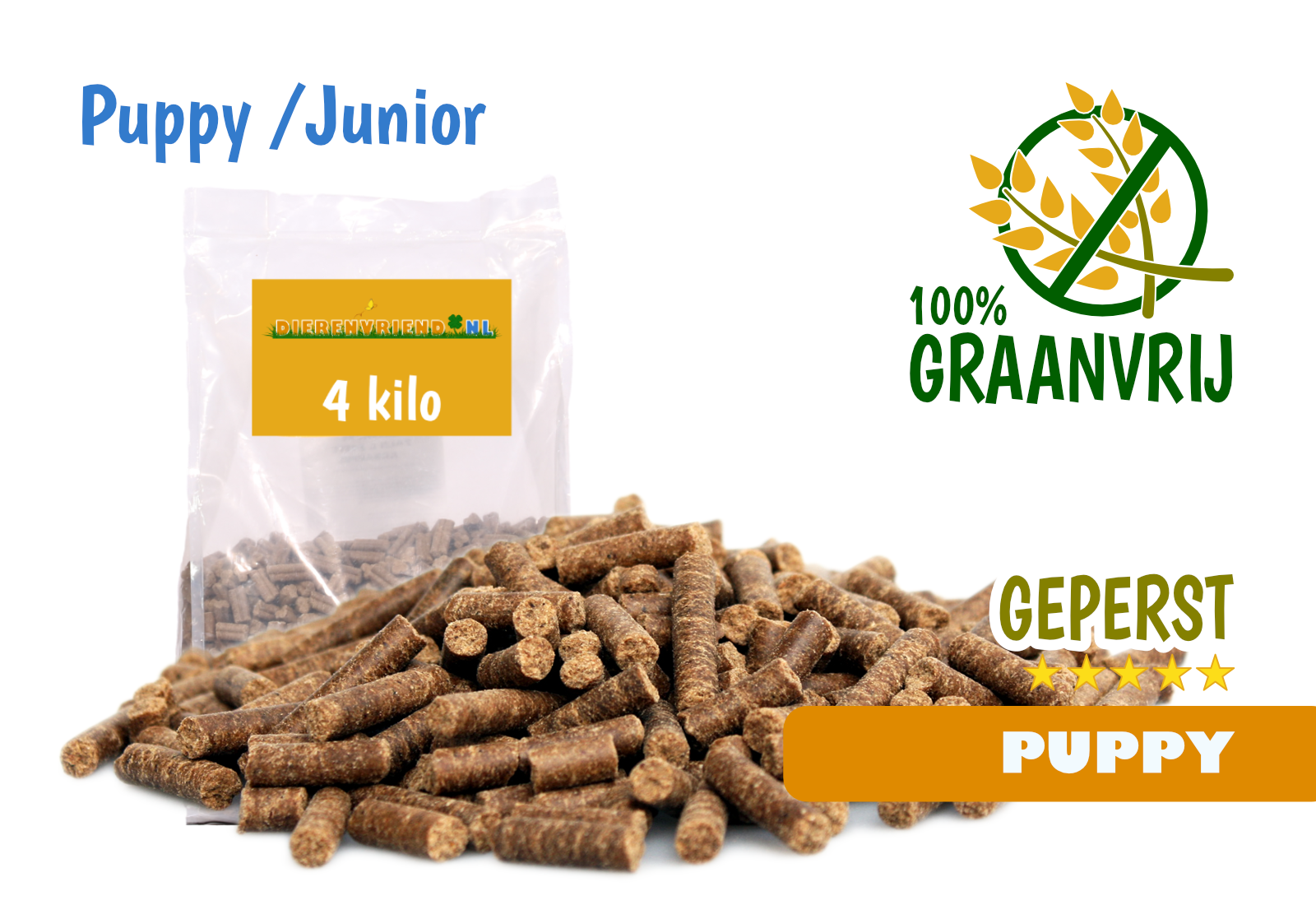 SPE Hondenvoer Graanvrij - Puppy/Junior Kip & Zoete Aardappel