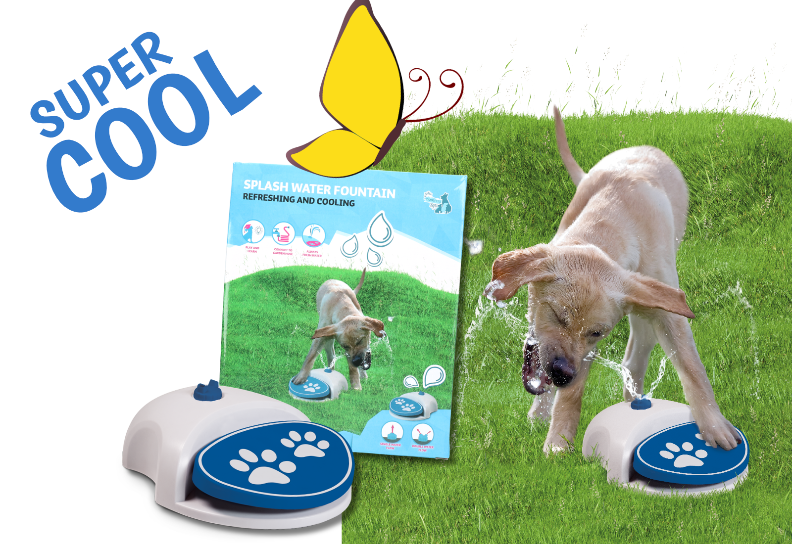 Waterfontein hondenpret voor de hond!