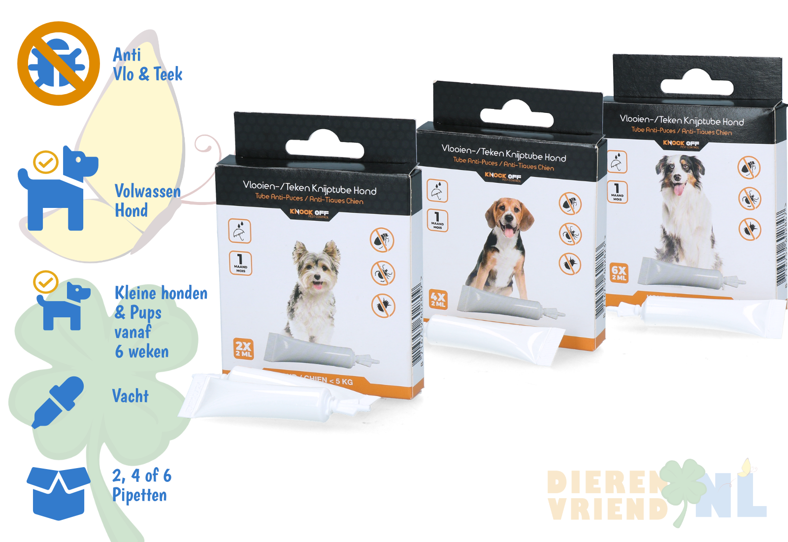 Vlooien & Tekenpipet voor de hond!