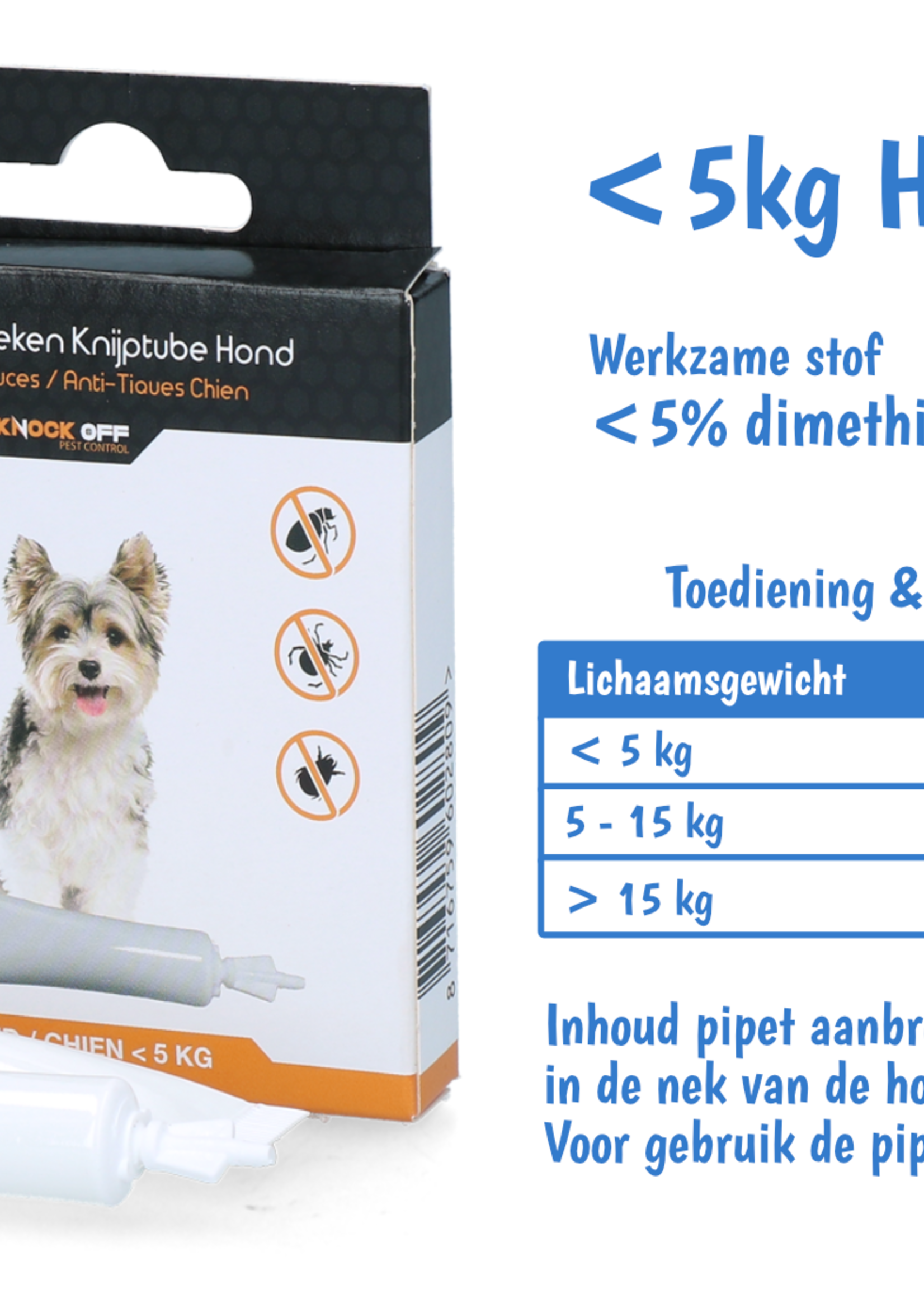 Knock Off Vlooien & Tekenpipet voor de hond!