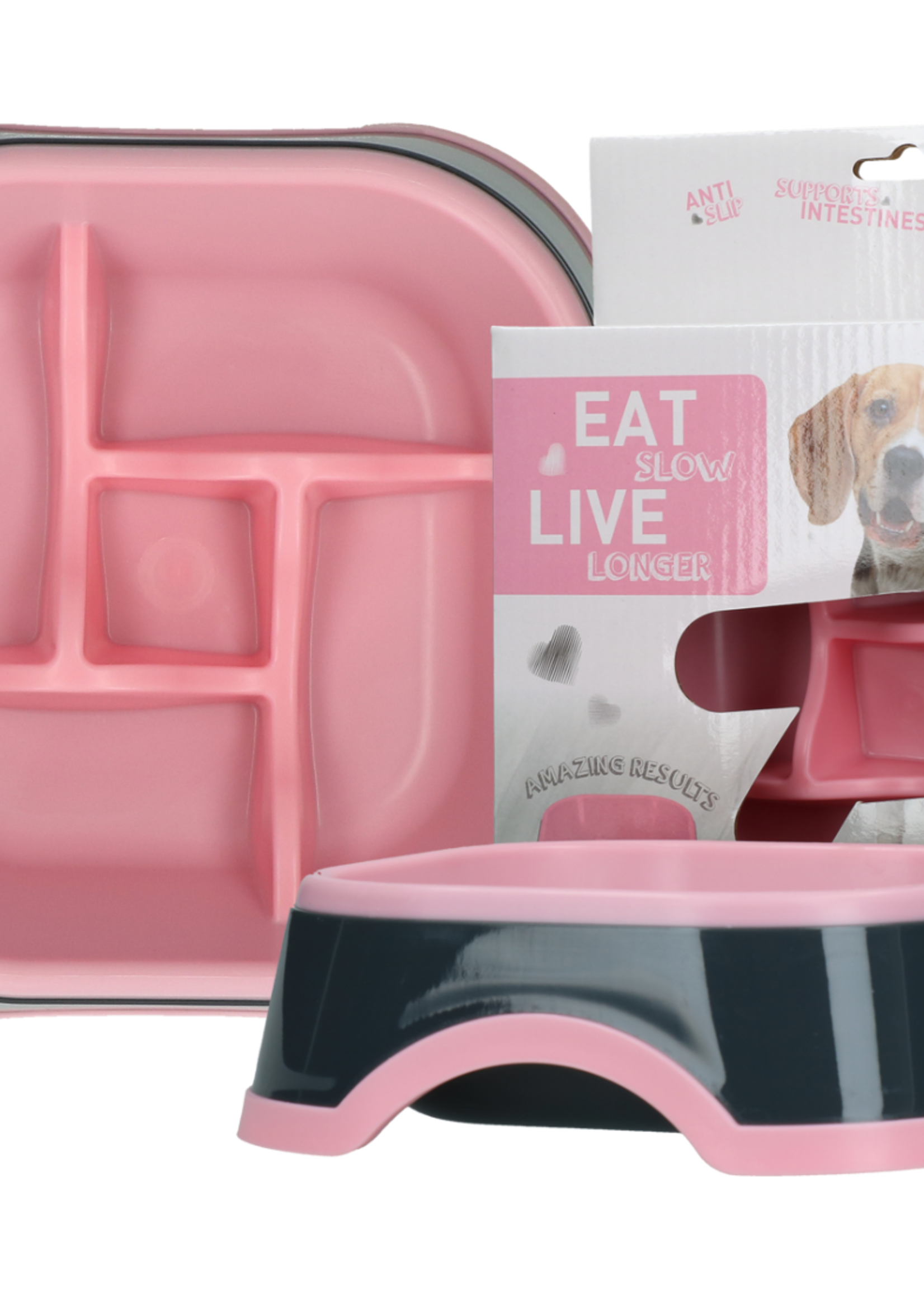 Eat Slow Live Longer Antischrok voerbak voor de hond!