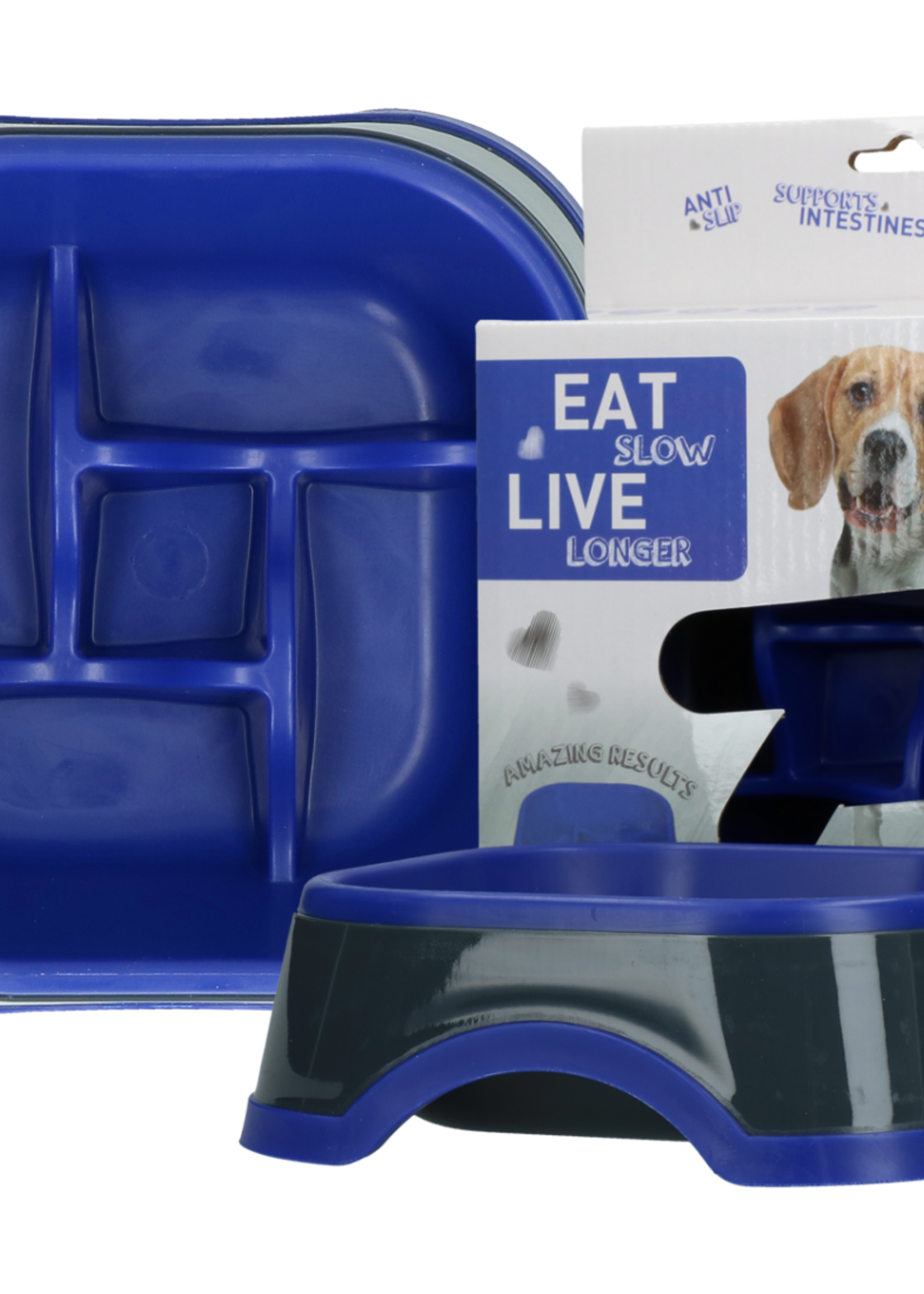 Eat Slow Live Longer Antischrok voerbak voor de hond!