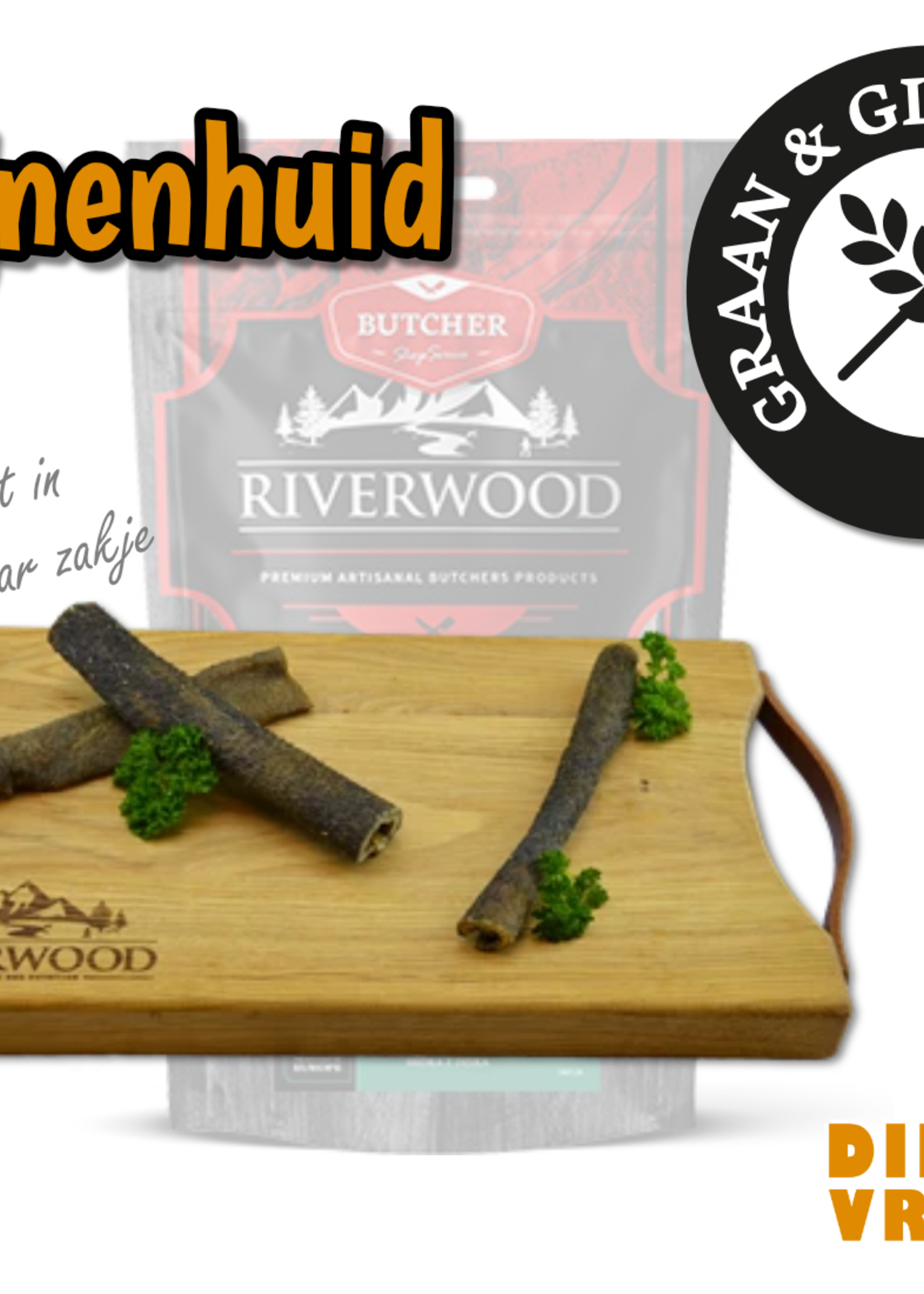 Riverwood Hond 200 gram Zwijnenhuid Snack