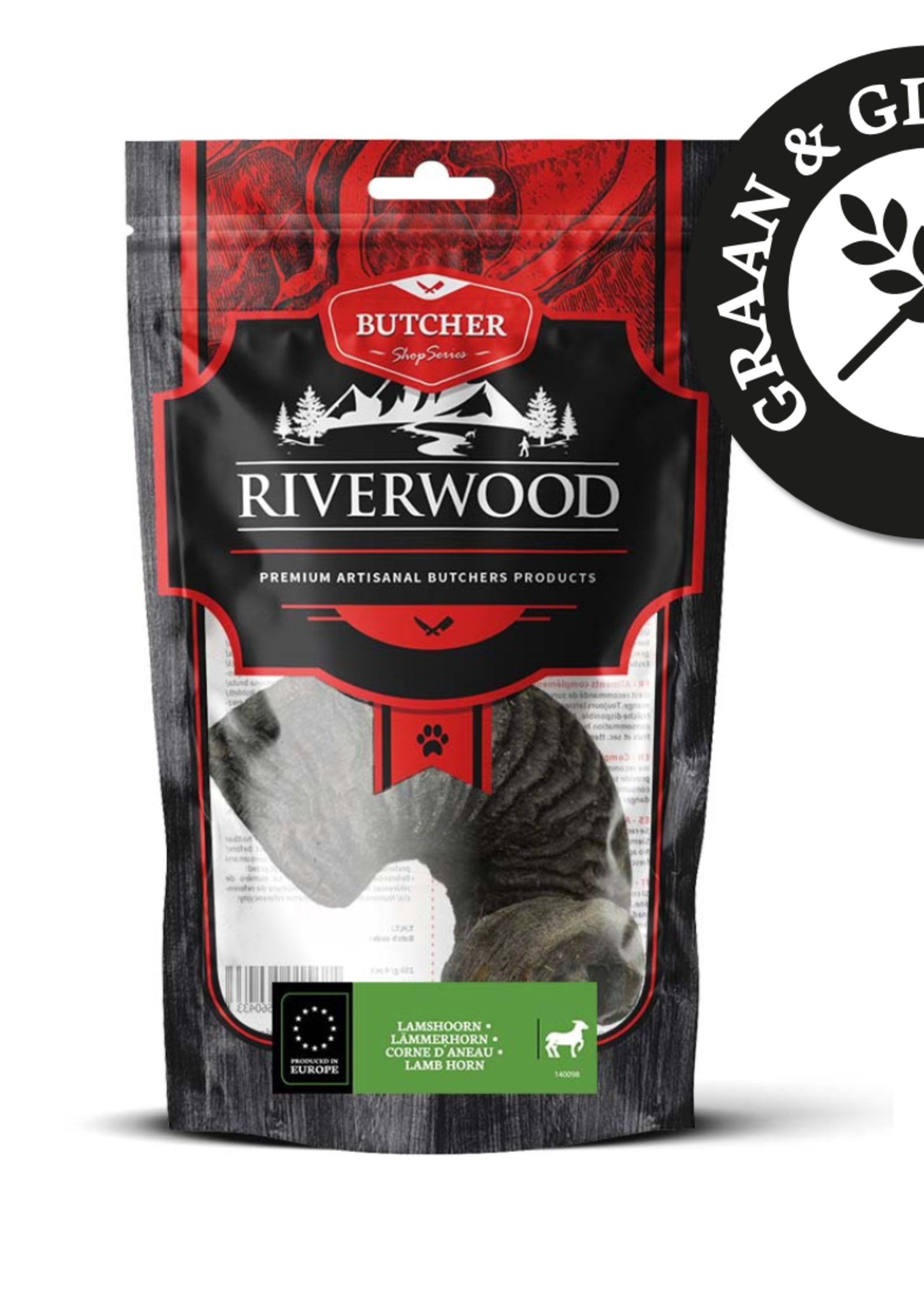 Riverwood Hond 1 stuk Lamshoorn Snack