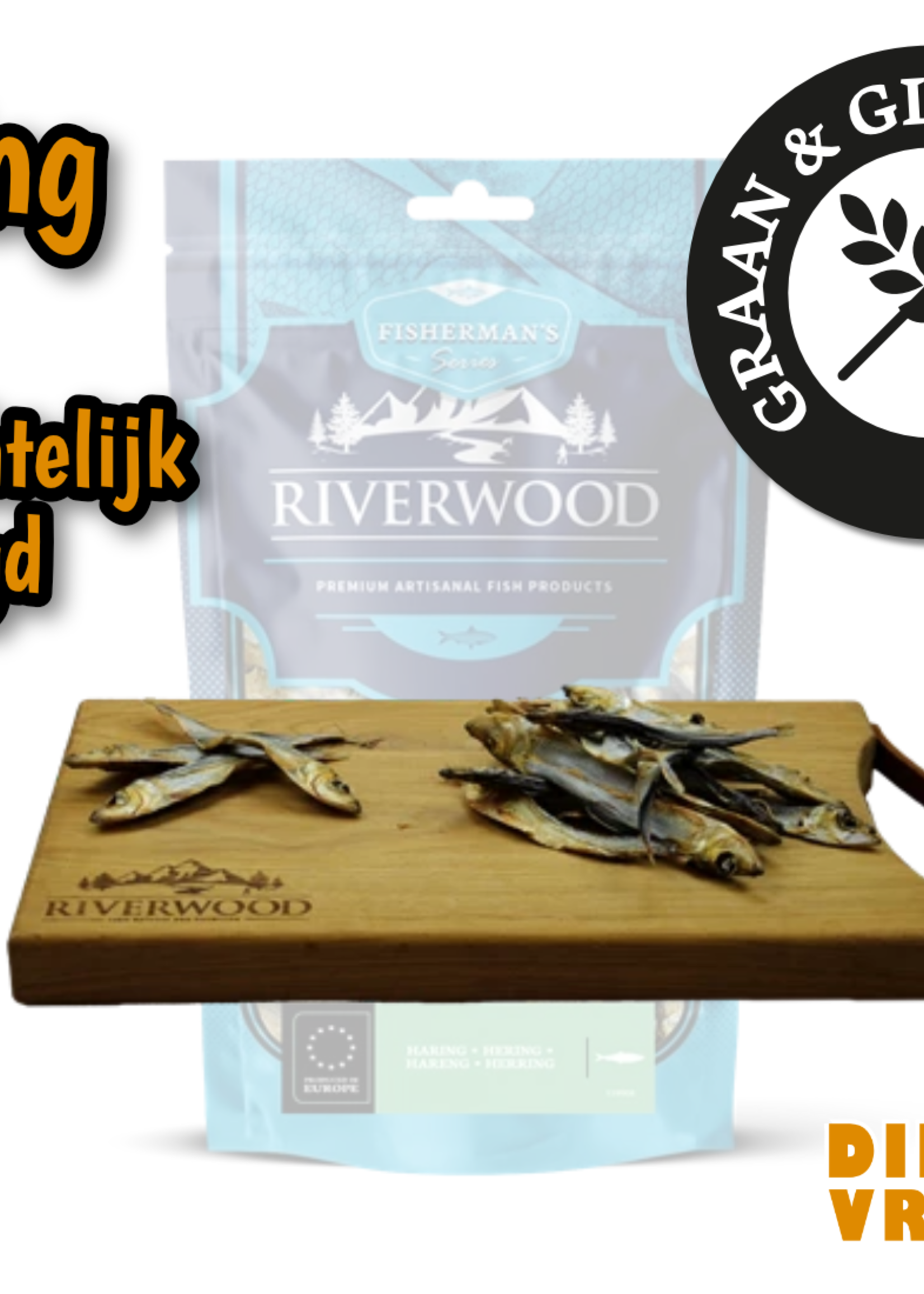Riverwood Hond 200 gram Haring Snack