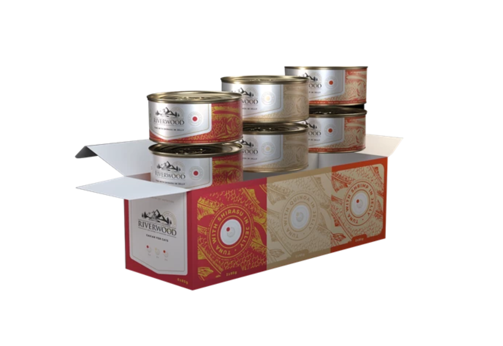 6x85 gram Kattenvoer Multipack Tonijn & Shirasu, Quinoa en Garnaal