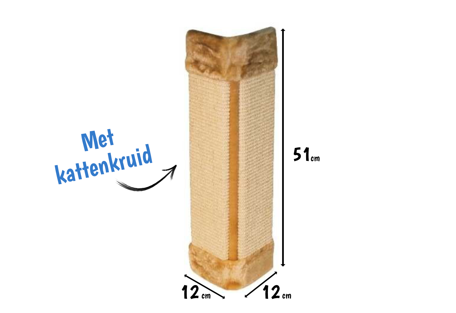 Hoek Krabplank met kattenkruid voor de kat