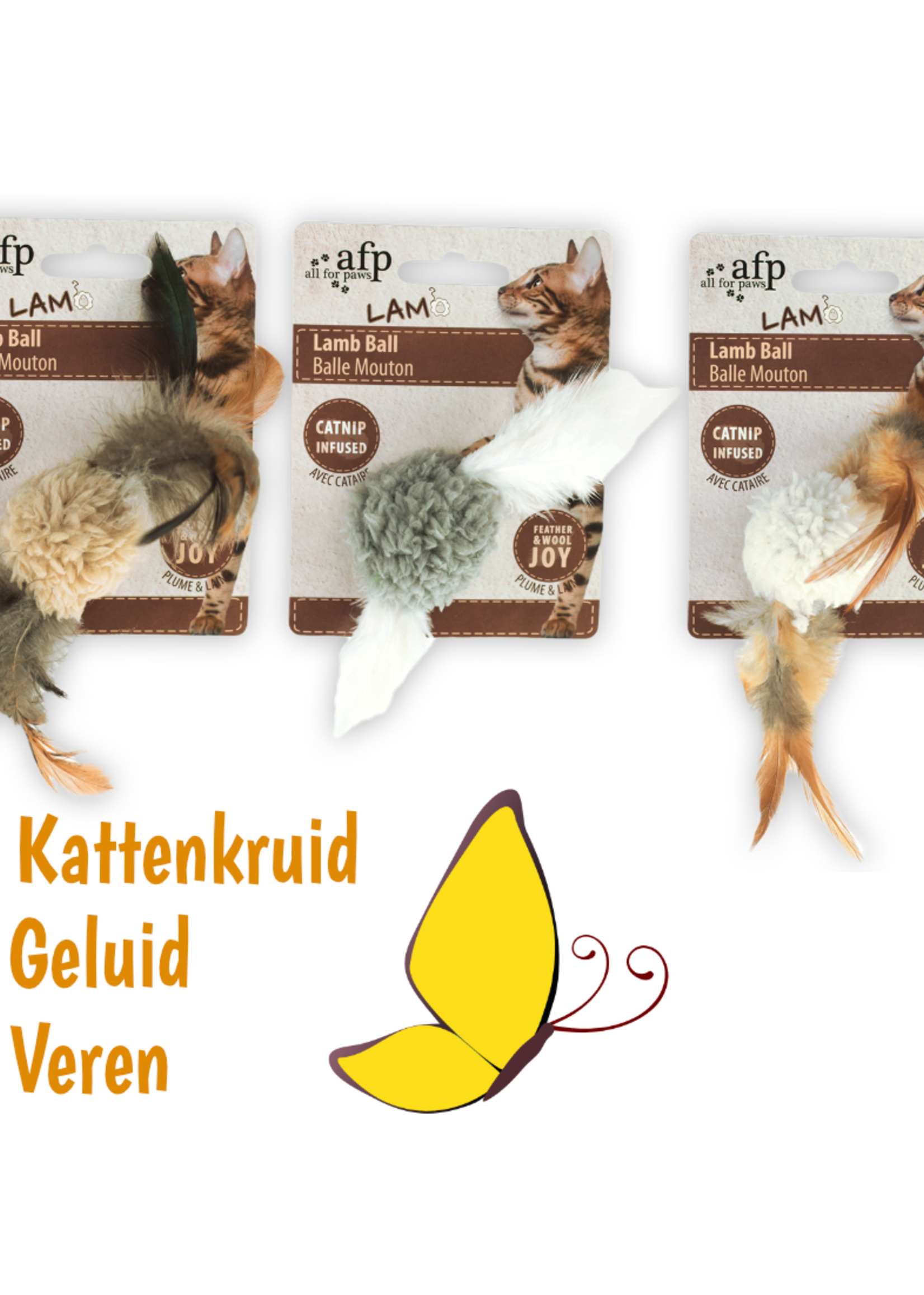 All For Paws Kattenkruid speeltje met geluid voor de kat