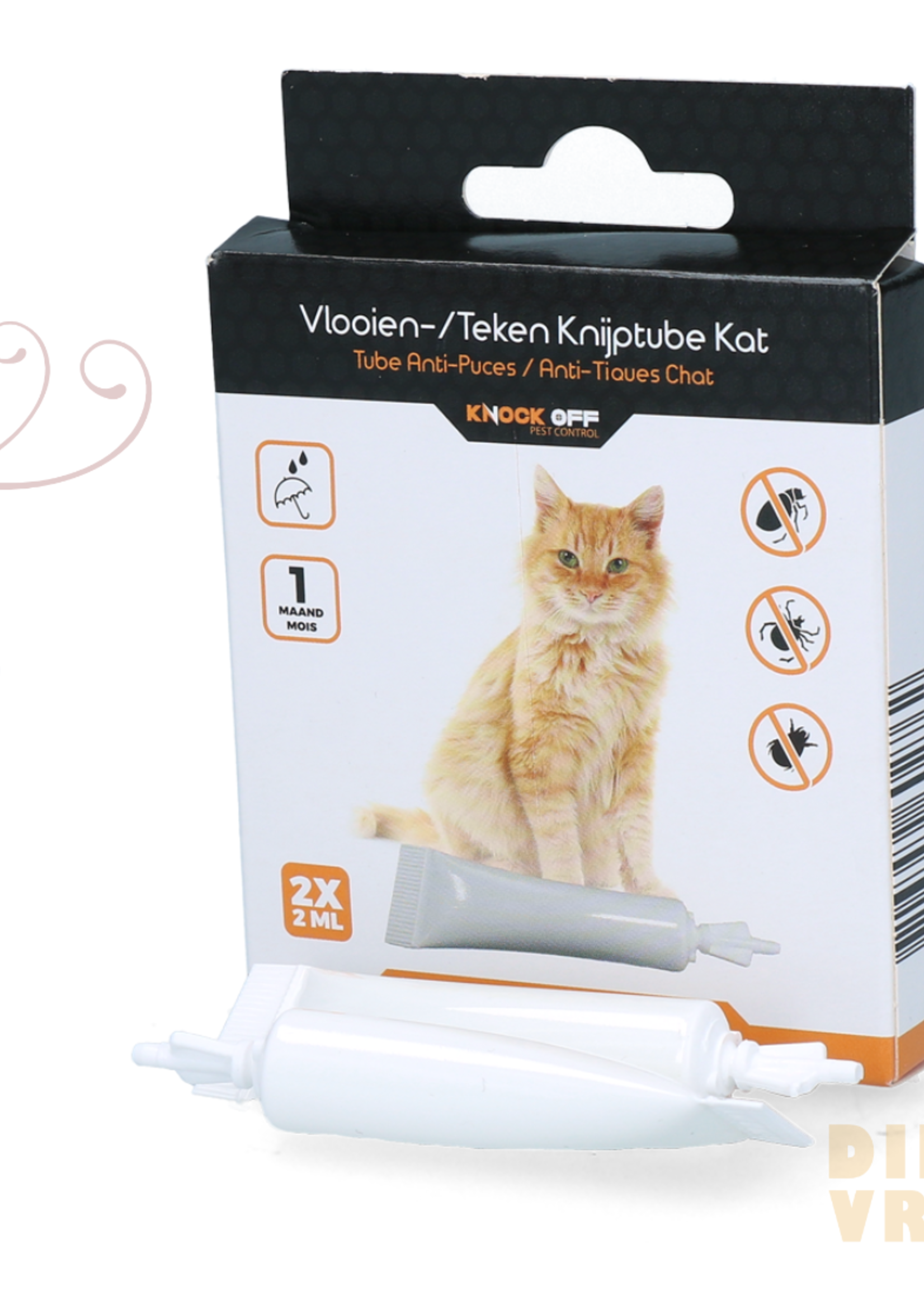 Knock Off Vlooien & Teken Pipet voor de kat