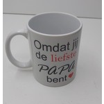 PuNa Cadeau Mok 'Omdat jij de liefste papa bent'