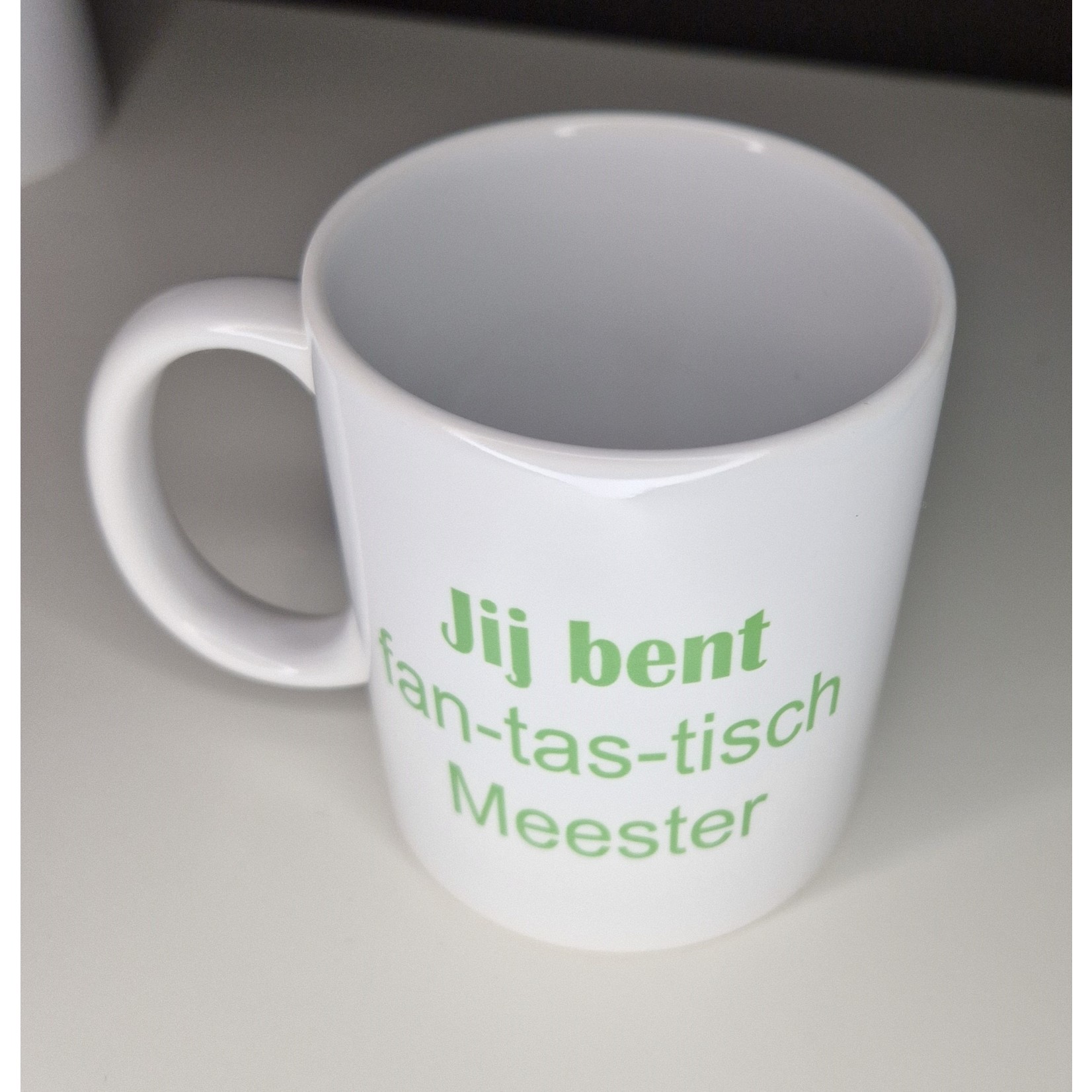 PuNa Cadeau Mok 'Jij bent fan-tas-tisch- meester'