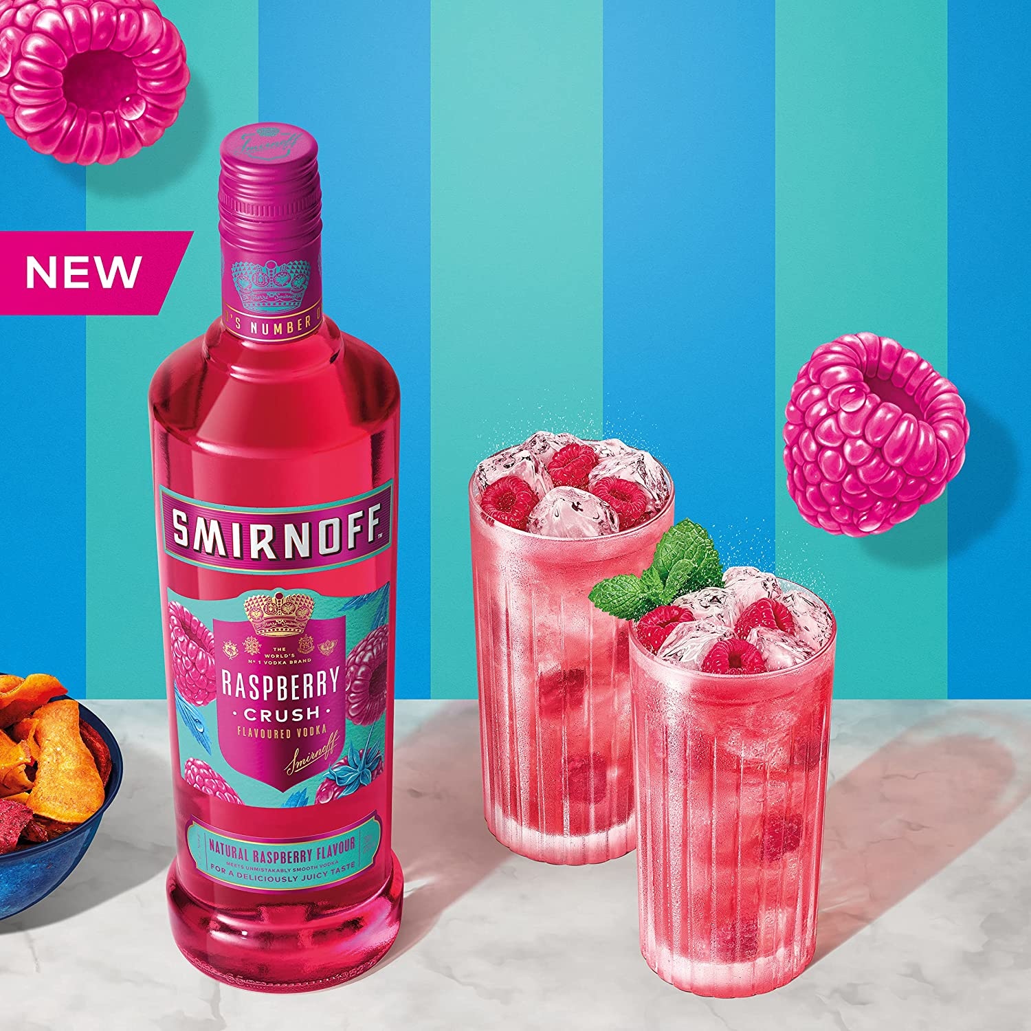 Smirnoff Raspberry Crush 70cl online kopen? Wijnhandeldentoom.nl