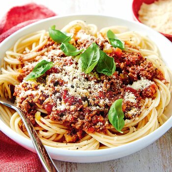 Pasta met bolognese saus 