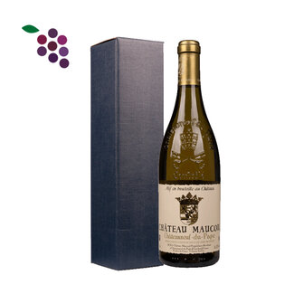 Chateau Maucoil Chateauneuf-du-Pape Blanc in Geschenkdoos