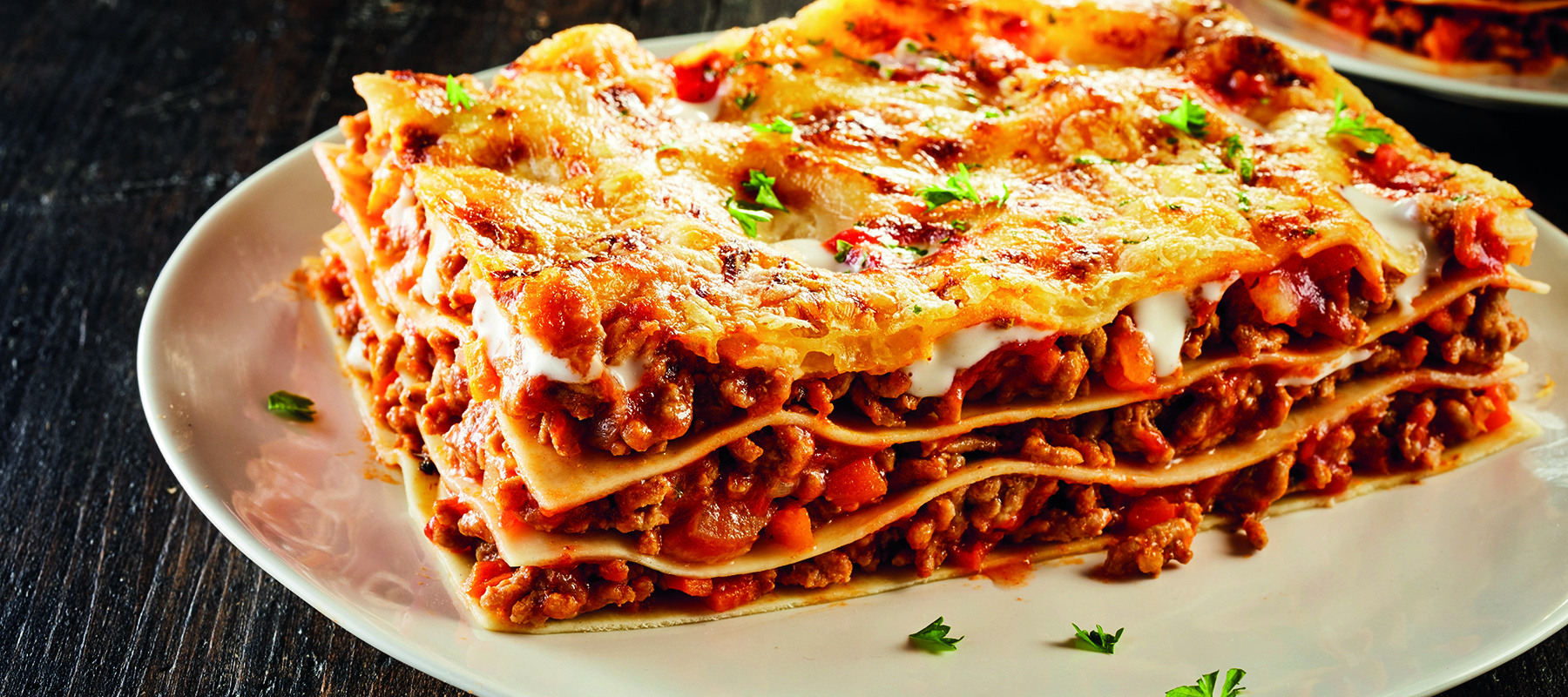 Recept #39 Lasagne met gehakt van Lam, Bechamelsaus en Speculaaskruiden + Salade van Venkel, Appel, Gegrild Spek en Balsamicostroop