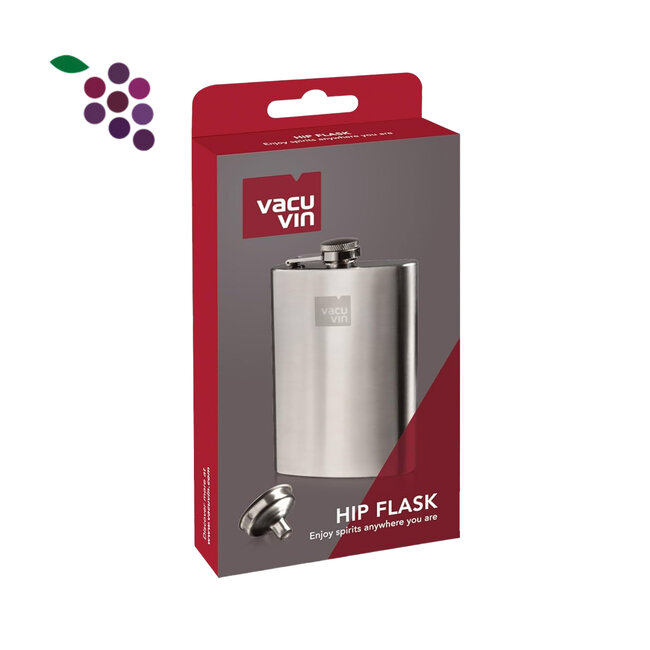 Vacuvin Heupfles & Trechter van RVS