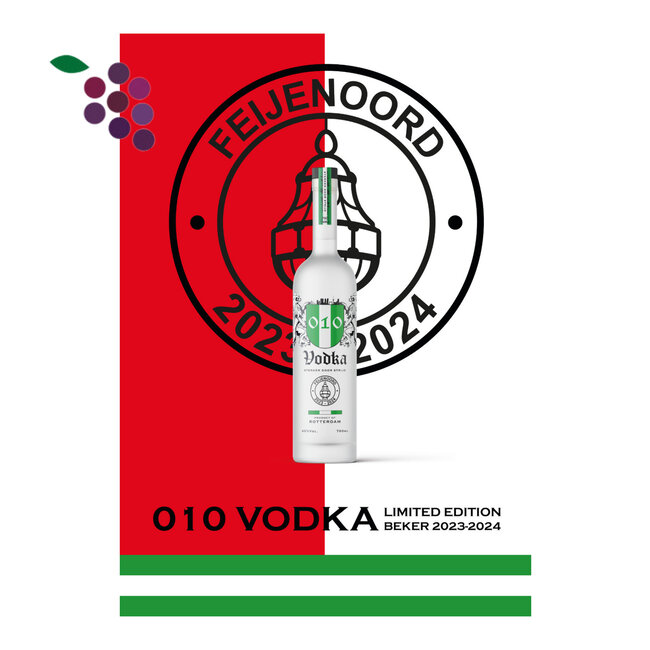 010 Vodka Limited editie Beker 2023/2024 70cl
