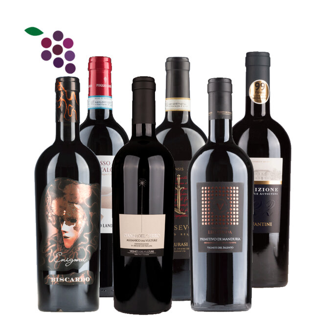 Wijnpakket Toppers van Italië 6x75cl