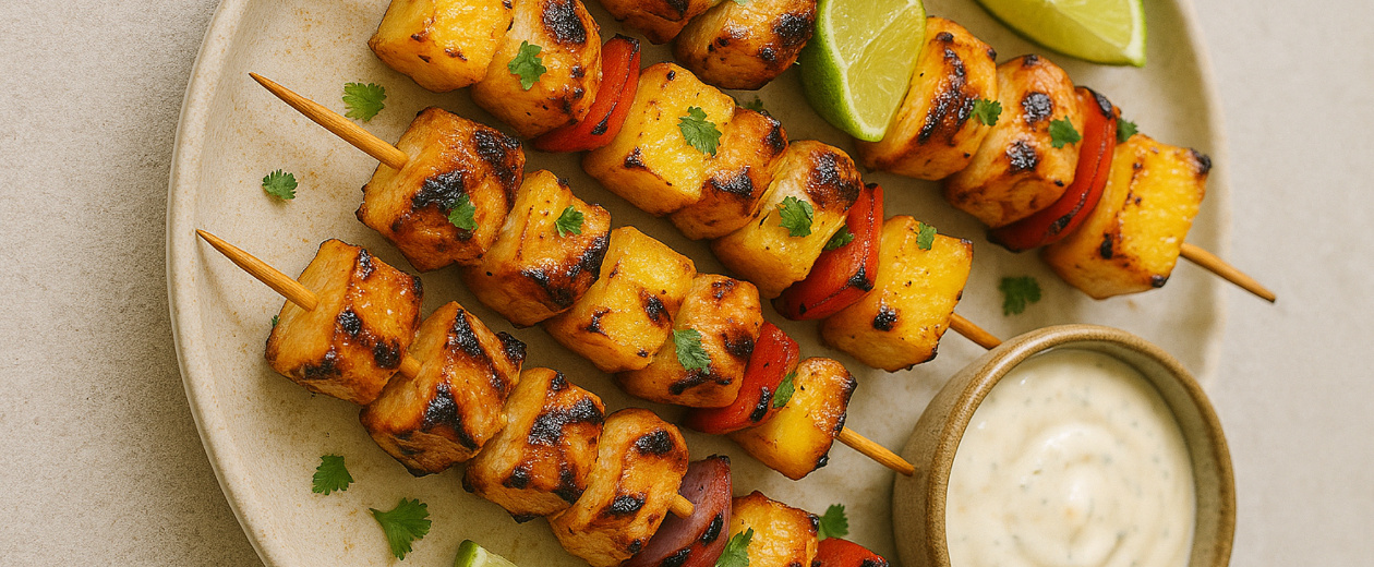 Recept #47 Gegrilde Kipspiesen van de BBQ