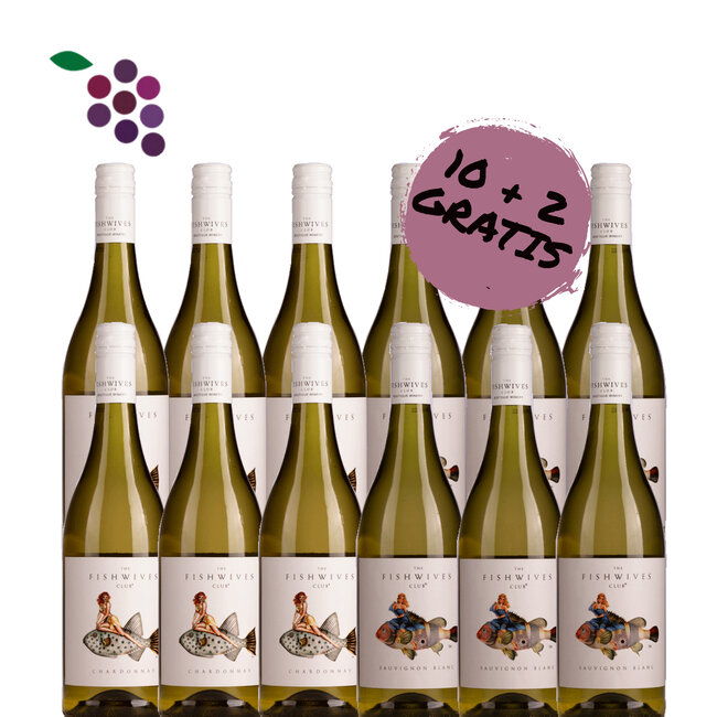 Fish Wives Club Chardonnay 2024 / Sauvignon Blanc 2024 12x75cl