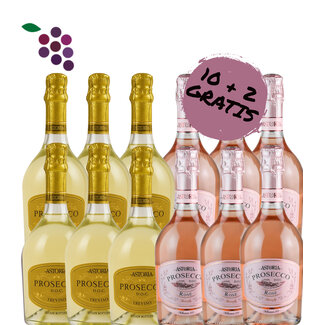 Astoria Prosecco Brut & Rosé - 10+2 Gratis