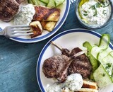 Recept #62 Lamskoteletjes met Munt-Yoghurtsaus en Lentegroenten