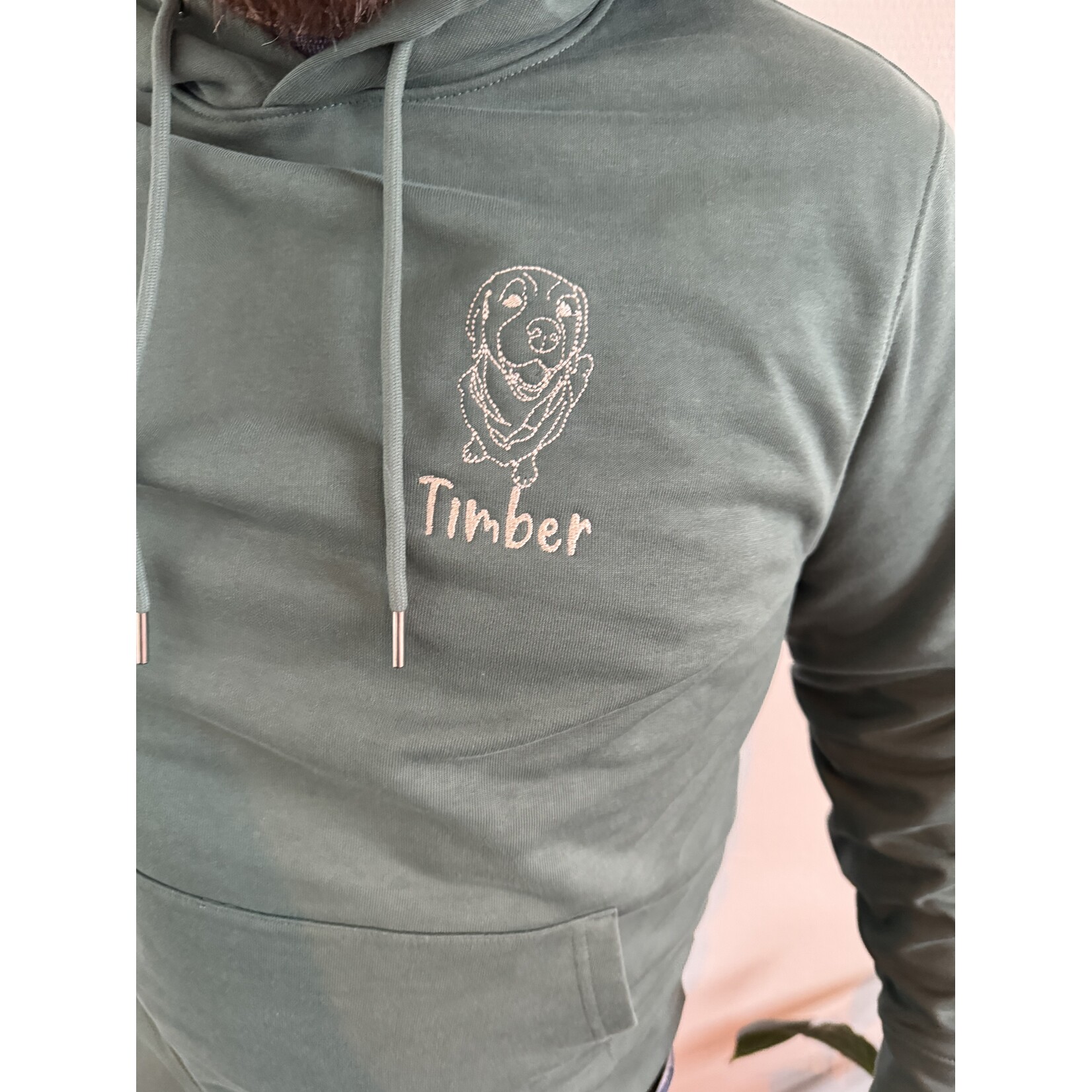 studio Imke Hoodie met lijntekening