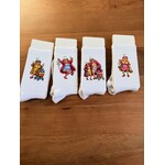 studio Imke Voil Jeanette kousen – bedrukte sokken met karakter