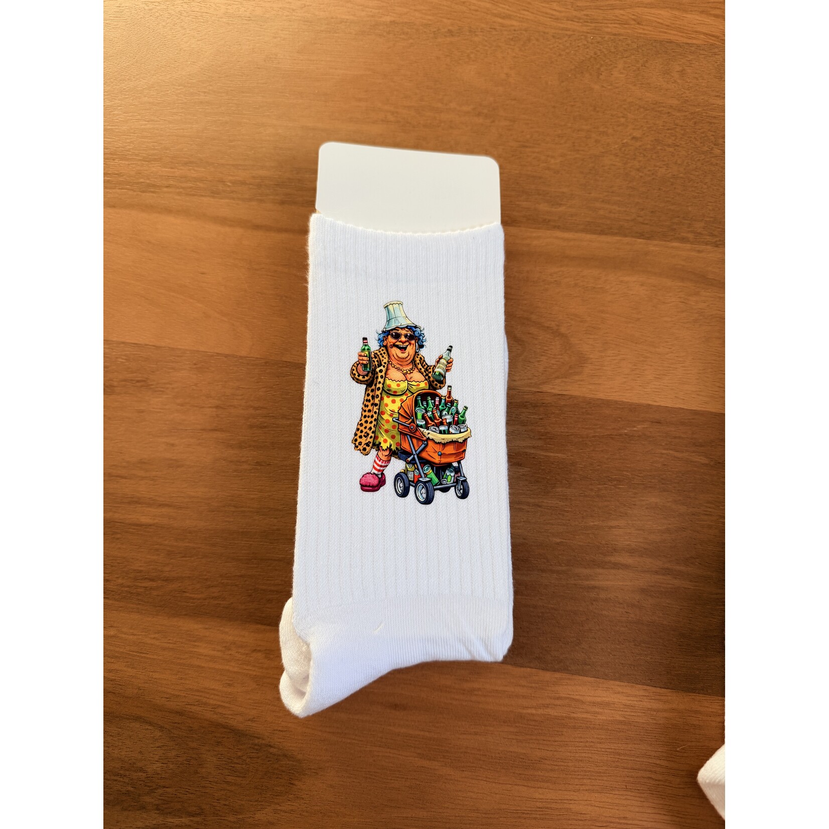 studio Imke Voil Jeanette kousen – bedrukte sokken met karakter