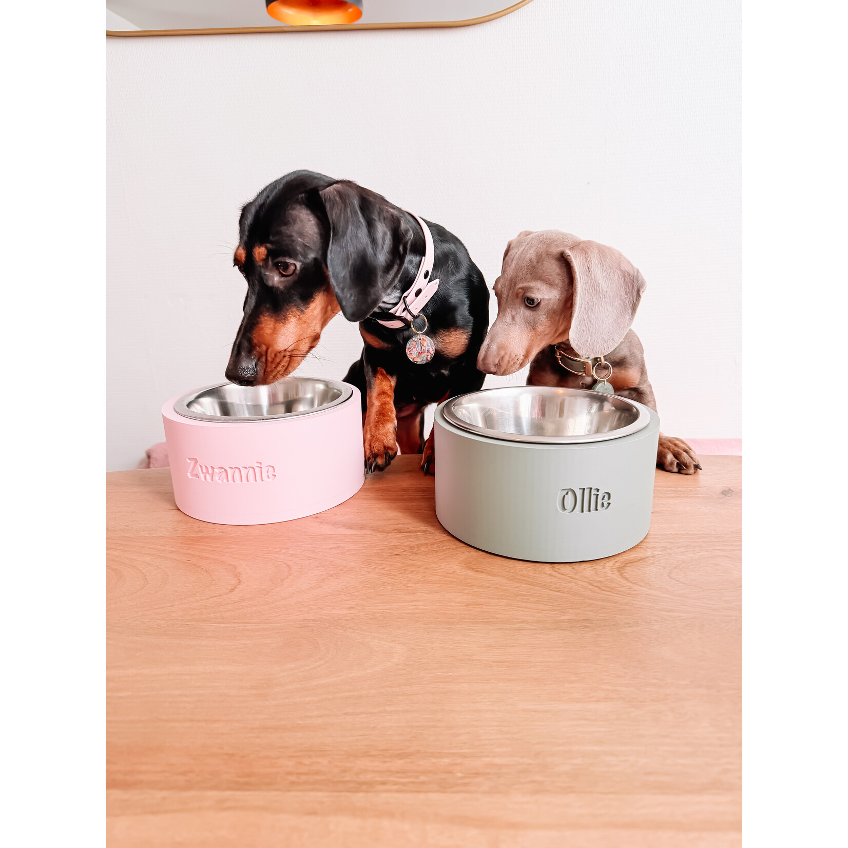 Gepersonaliseerde honden eetbak met naam – 3D print